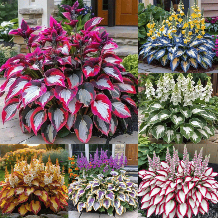 🌿 Rare Multicolor Hosta Seeds + Free Plant Growth Serum
