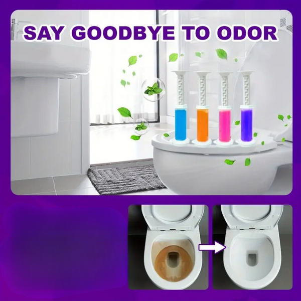 Flower Stamp Toilet Gel Cleaner With Floral Freshness