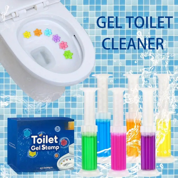 Flower Stamp Toilet Gel Cleaner With Floral Freshness