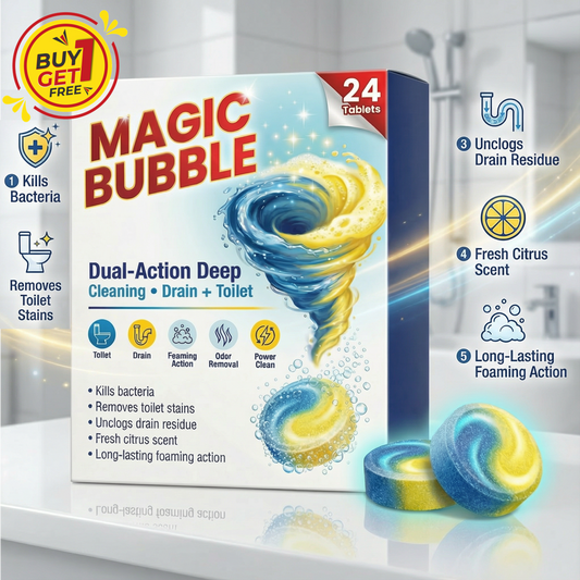 Magic Bubble Cleaning Tablets 12 PCS - Buy 1 Get 1 Free