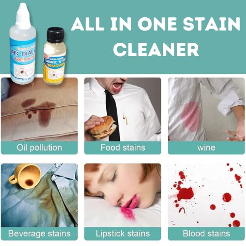 Premium All in One Fabric Stain Remover (2 Bottles)