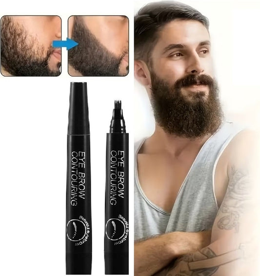 Microblading 4 Tip Beard Moustache & Eyebrows Filler Pen Buy One Get One Free