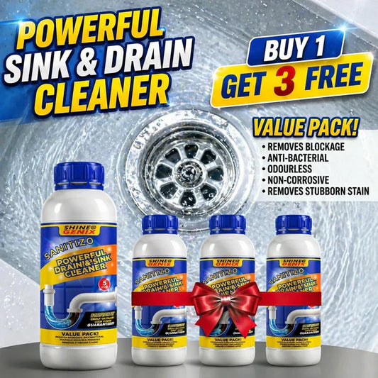 SANITIZO Powerful Sink & Drain Cleaner - Buy 1 Get 3 Free